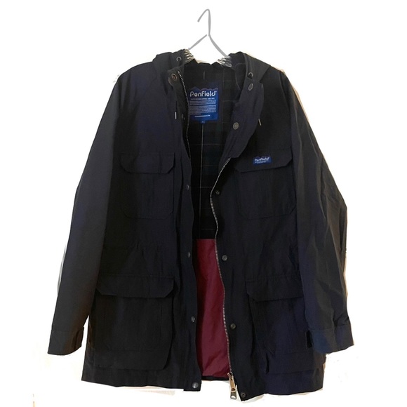 Penfield 60/40 Hooded Parka Utility Jacket in Navy Blue Size Large - Picture 2 of 12
